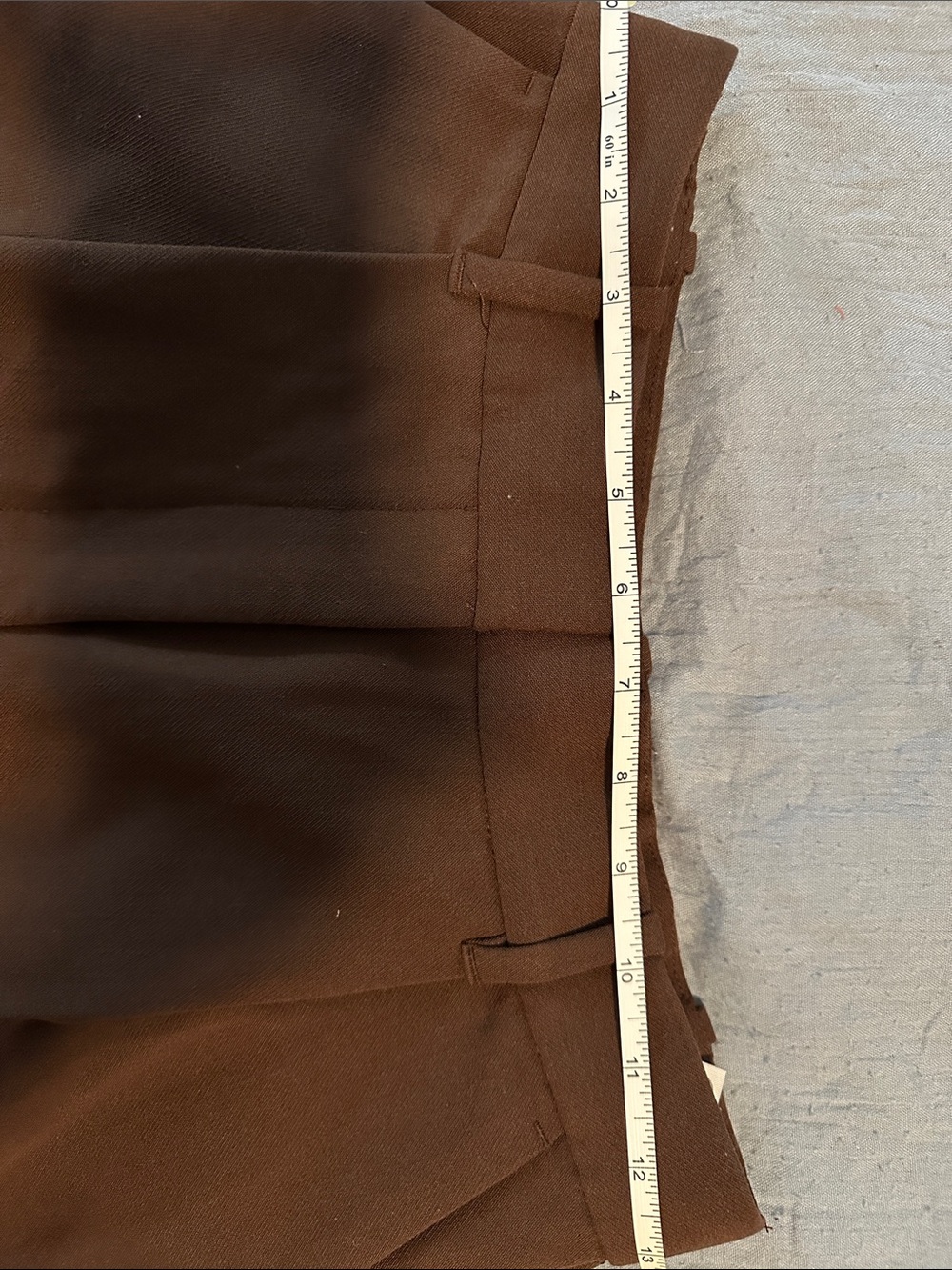 Abercrombie & Fitch Brown Tailored High-Rise Bermuda Shorts Size S - Picture 7 of 9